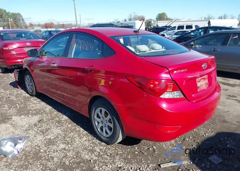 2013 Hyundai Accent Gls z USA, uszkodzony, nr VIN KMHCT4AE4DU395963